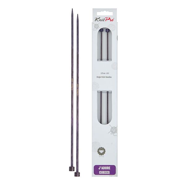 KnitPro J’Adore Cubics Single Pointed Needles 14" (35cm) | 3.75mm