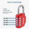 Sparkiva Combination Padlock with Code, 4 Digit Heavy Duty Lock Weatherproof & Rust-Resistant 2 Pack Gym Locker Padlocks for School & Garage – Secure & Durable Code Padlock,Black & Red