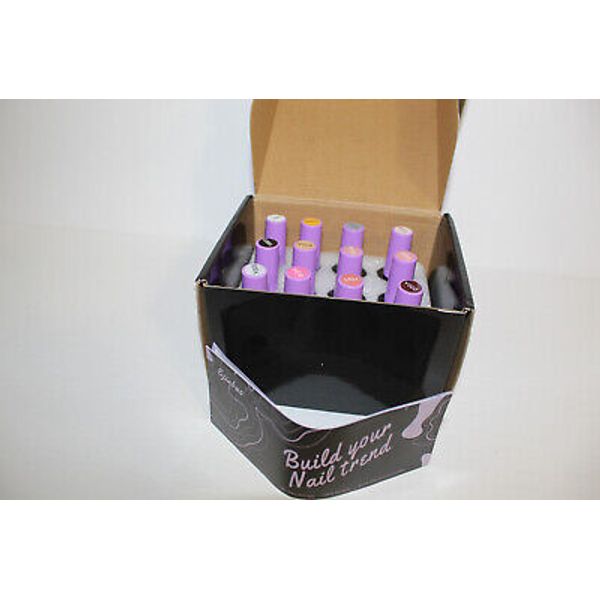 Gel Polish Nail Art Liner- Ejiubas 12 Pcs Gel Nail Polish Set Brand NEW