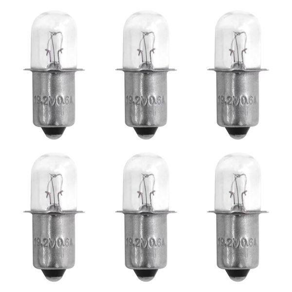 Acupress 6pcs 19.2 v Flashlight/Worklight Replacement Xenon Bulb 19v