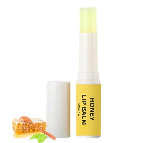 Honey Lip Butter,Honey Lip Balm, Long-Lasting Moisture Lip Care, 3pcs