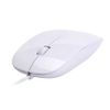 Slim USB Wired Optical Mouse – 1600 DPI Silent Click, 3-Button High-Precision Ergonomic Design – Compatible with Windows PC, Laptop, Desktop, Notebook (White)