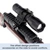 Offset Picatinny Rail Mount, 1 Inch Picatinny Flashlight Mount, Flashlight Mounts for Outdoor