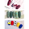 Samcos Nail Art Brush, Gel Nail Brush, Gel Nail Painting Brush, Nail Brush, Gel Nail Brush, Nail Brush Set, Self Nail Beginner Set, 3D Nails, Nail Supplies, UV, 3 Piece Set