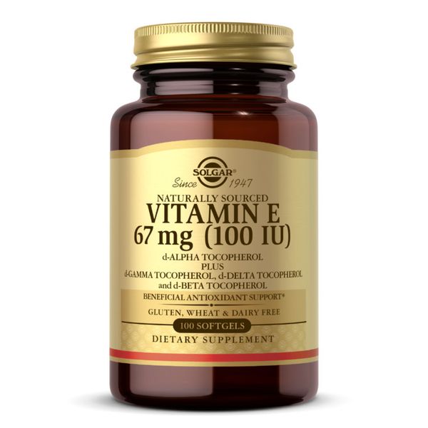 Naturally Sourced Vitamin E, 67 mg (100 IU), 100 Softgels