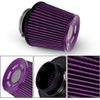Cone Filter Cold Air Intake Purple Dry Filter 3'' 76mm Inlet High Performance