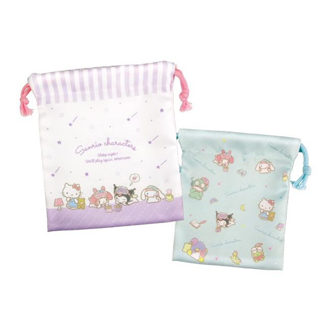 Tees Factory Sanrio SR-5530224ON 2-Piece Drawstring Set, Begging H7.9 x W 6.7 inches (20 x 17 cm)