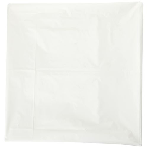 White Solid Rectangular Plastic Table Cover (54" x 108") 1 Count - Elegant Design & Premium Quality, Ideal For Parties, Events & Everyday Use