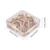 INCREWAY 30 Sets Binding Chicago Screws, 5mm x 25mm Brass Plated Binding Screw Binder Post, Brass Tone