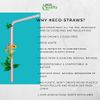 Biodegradable Clear Disposable Jumbo Drinking Straws Wrapped Compostable 4500pck