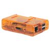 SB COMPONENTS Protective Case Cover/Box/Enclosure Transparent Case For Raspberry Pi Model A and B Board (Orange)