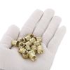 sourcing map Knurled Insert Nuts, 8Pcs M8 x 10mm(L) x 10mm(OD) Thread Printing Brass Nuts Female Threaded Inserts Brass Heat Set Insert Embedment Nuts