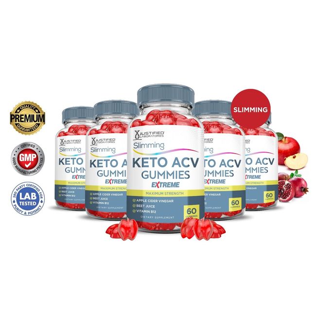 Slimming Keto Extreme ACV Gummies 2000MG Apple Cider Vinegar 300 Gummys