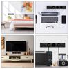 LVE 60CM Wall Power Socket, Black Desktop Power Rail Socket, 32A/230V Removeable Wall Socket for Office or Living Room