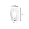Command Mini Hooks with Command Strips (17006) - White
