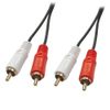 LINDY 35666 Premium Audiokabel (Cinch), Stecker/Stecker, 20m