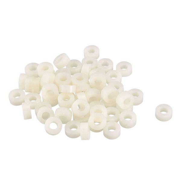 uxcell Spacers, ABS LED, Round M3x3mm, Off-White, Pack of 100