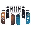 eXtremeRate Gold Star Universe Patterned Soft Touch Grip Joy con Handheld Controller Housing with Full Set Buttons, DIY Replacement Shell Case for Nintendo Switch Joycon & Switch OLED Joy con