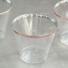 36 pcs 10 oz Clear with Rose Gold Rim Plastic Cups Disposable Tableware Wedding