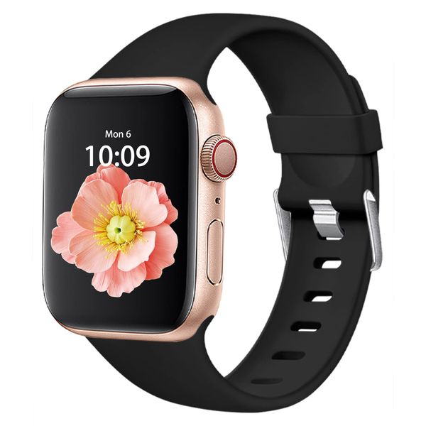 Haveda Compatible for Apple Watch Band 41mm 38mm 40mm 45mm 42mm 44mm, Soft Silicone Sport Replacement Strap Compatible with iWatch SE Series 7 Series 6/5/4/3/2/1 Women Men