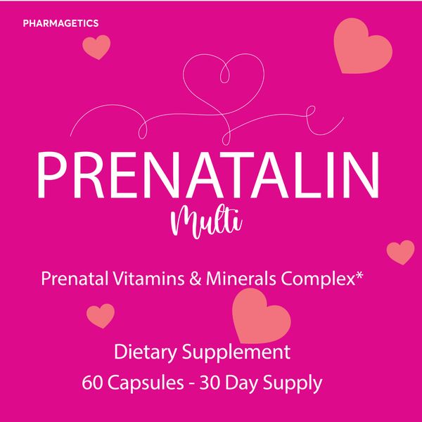 Prenatalin -Prenatal Vitamins & Minerals Complex Support -60 Capsules Official
