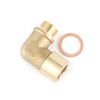 TAKPART Oxygen Sensor Extender Spacer 90° Angled Brass M18x1.5