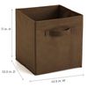 ClosetMaid 3786 Cubeicals Fabric Drawer, 2-Pack, Dark Brown