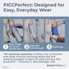Mighty Well PICCPerfect PICC Line Cover: Soft Touch Double Layer PICC Line Arm Cover | Solid Blush, Medium