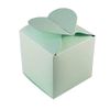 50 x Light Green Heart Top Wedding Favour Boxes