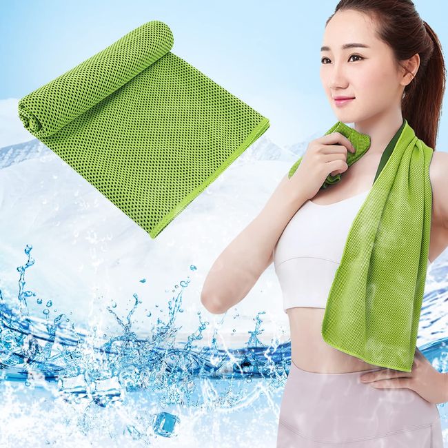 Cooling Towel, Cooling Towel, For Heatstroke Prevention, Cooling Neck Towel, Super Cool, Sweat Wipe, UV Protection, Cool, Reikan, Sweat Prevention, Cool Touch, Sports, Cold Towel, Heat Prevention