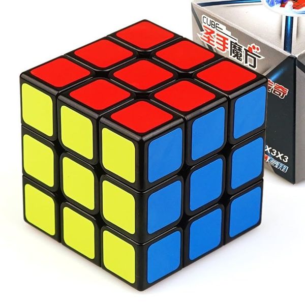 Magic Cube Official WCA International Competition Standard Rotating Smooth 3D Puzzle Educational Toy (Legend 3x3 No Logo)