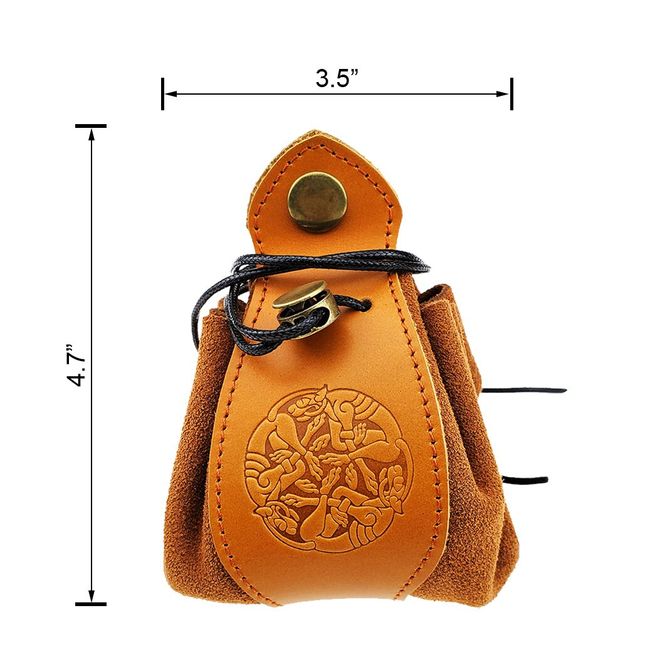 Leather Dice Bag Pattern, Drawstring Pouch