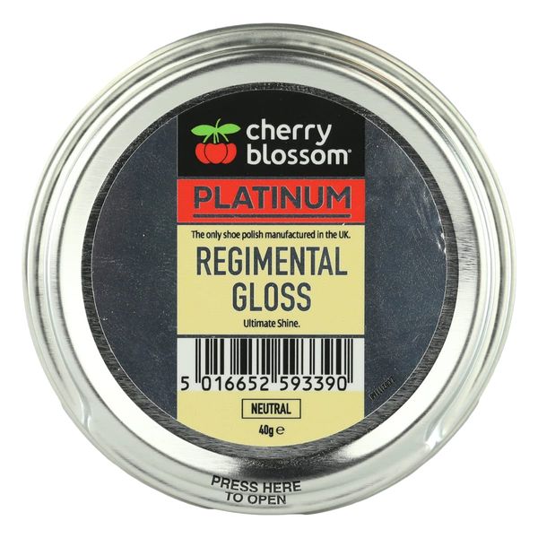 Cherry Blossom Footwear Regimental Gloss Shoe Polish, Neutral, 40g