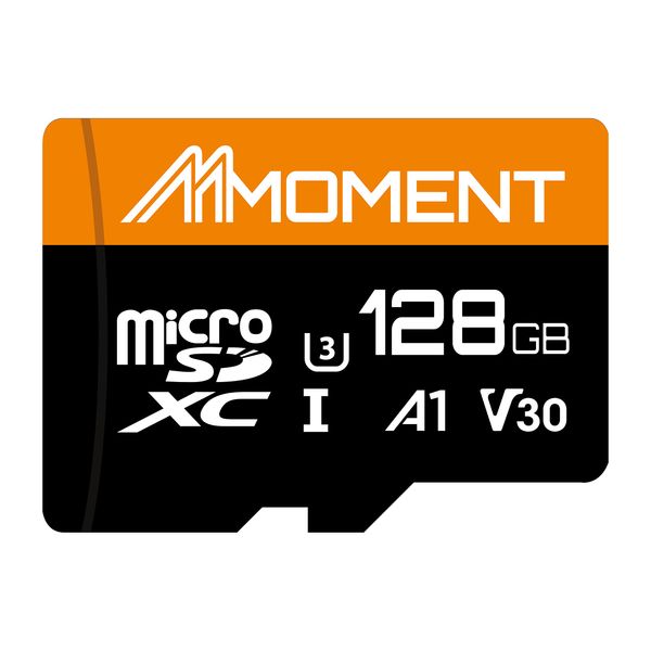 MMOMENT Micro SD Card, 128 GB Compatible with Nintendo Switch, MicroSDXC Card, 4K Compatible, Class 10 / UHS-I / U3 / A1 / V30 / SD Adapter Included (Up to 95 MB/s Read)