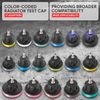 Red 28Pcs Cooling System Radiator Pressure Testing Pump with Hose Car Pickup SUV