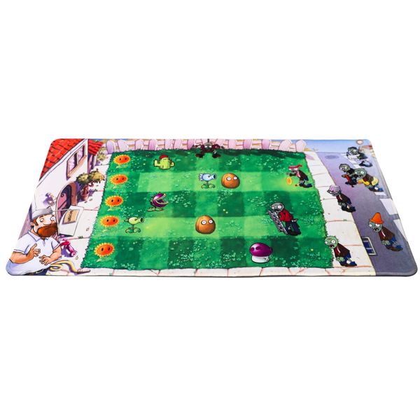 Maikerry Plants VS Zombies Toy PVC Battle Map Can Play With Plush,PVZ Mouse Pad