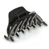 Black Acrylic Hair Claw - 85mm Width