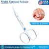 Curved Cuticle Scissor Arrow Point Super Sharp Manicure Pedicure German Gr