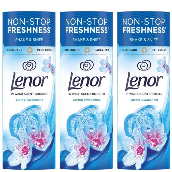 Lenor in-Wash Scent Booster Spring Awakening Beads, Pack of Three, 3 x 176 gr