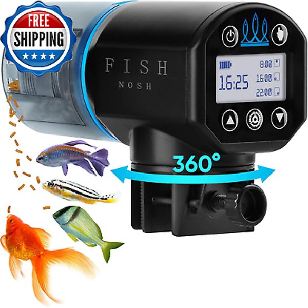 2024 Automatic Fish Feeder with Timer for Aquariums and Ponds