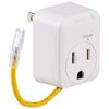 Ohm Denki HS-TM1EHL3-W Smoke Guard Adapter (1 opening/with shutter/White)