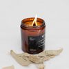 Transcend Cosmetics Euphoric Eucalyptus Organic Beeswax Candle, Black