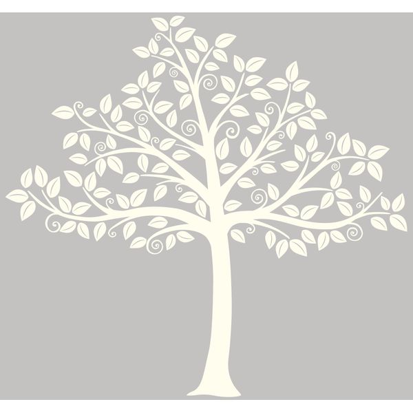 Wall Pops WallPops WPK0837 Silhouette Tree Wall Art Kit, White & Off-White