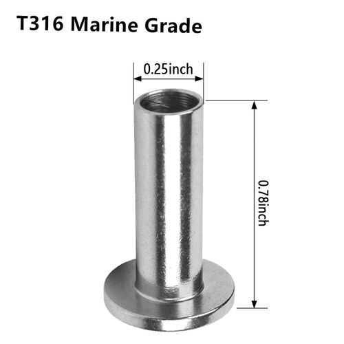 Stainless Steel Protector Sleeves Protective Sleeves Grommet Kit for 1/8" 5/32" or 3/16" Wire Rope Cable Railing, DIY Balustrade T316 Marine Grade Come with a Drill Bit (60 Pcs)