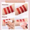 Waterproof Makeup Lipstick Moisturizer Smooth Lip Stick One Lipstick Three Colors 3 Colors in 1 Matte Lipstick Velvet Texture Moisturizing Lipstick Three-color Lipstick Velvet Matte Long Lasting