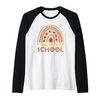 Rainbow Nursery Teacher Last Day of School Teacher Raglan