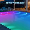 2Pk Rechargeable Pool Lights IP68 Waterproof Submersible LED W/ Remote Decor New