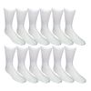 Yacht&Smith Diabetic Socks for Men, Superior Comfort, Loose Fit, Neuropathy Edema (12 Pairs White)