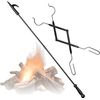 Fire Pokers Set for Fireplace 32 Inch Solid Steel Fire Pit Campfire Poker Blow