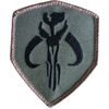 STAR WARS MANDALORIAN BANTHA SKULL TACTICAL ARMY MILITARY FOREST HOOK PATCH